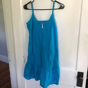 Blue cotton undress- Free People sz 10